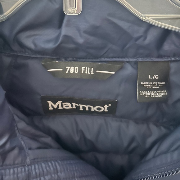 Men’s Marmot Zeus Jacket. Color is Arctic Navy. Size Large. Brand new. 700 Fill - Picture 2 of 3